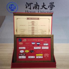 河南大学110周年校庆 徽章复刻（1912－2022）校庆徽章礼盒（小套礼盒）