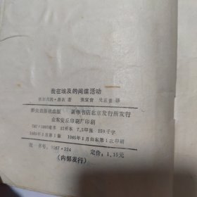 我在埃及的间谋活动:一版一印