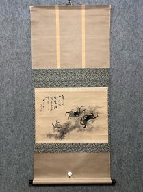 古筆螃蟹图【木下逸云】 1799 - 1866（宽政十庆应二）68岁名湘 云，一名相宰，字公宰,号逸云，别号物物子、如螺山人、 养竹山人、荷香深处。长崎生人：初学于长崎镇台鉴画 员石崎融思,后转师旅居长崎的中国清代画家沈南殖， 并仰慕宗法明代董其昌，是长崎南宗画家的第一人。画 业之外尚通诗文,工篆刻。代表作品为《武陵桃源图》。 逸云所用图章，往往把姓名减缩入印，如“木宰之印”、 “木相宰印”等