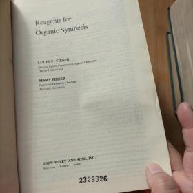 REAGENTS FOR ORGANIC SYNTHESIS:有机合成试剂 第一卷 第2版征订（精装英文书）