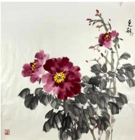 天津著名花鸟画家阮克敏先生真迹精品佳作可鉴定非诚勿扰！