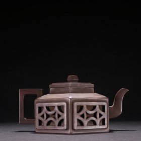 承云从款 紫砂六方茶壶