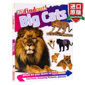 英文原版 DK findout! Big Cats DK小发现 大型猫科动物 儿童启蒙知识绘本 英文版 进口英语原版书籍