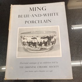 1946年精装 Chines MING BLUE-AND-WHITE PORCELAIN 中国明代青花瓷