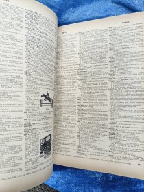 Webster's new Twentieth Century Dictionary of the English Language Unabridged 英文原版，1969，巨厚10.7cm。 大16开2400多页插绘带彩色插图。前后封用钢钉卯装。