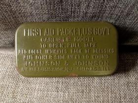 #23012602，抗美援朝或二战美军医用急救盒（铁盒），品如图。