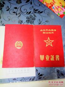 1957年毕业证书【红色16开本】