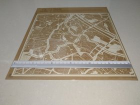 维也纳剪纸地图，带原封硬卡纸，高级文创产品，涉及：美泉宫、圣斯蒂芬大教堂、多瑙塔……