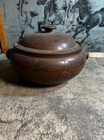 70年代左右，建水紫陶汽锅一只y