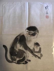 曹俊义画猴（241）