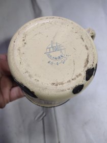 1968年语录口号搪瓷杯有磕碰不漏水