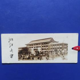 老照片，浙江大学背面有留言，