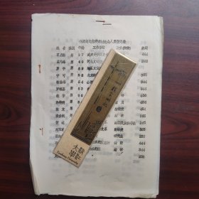 1987年邯郸全国赵文化学术讨论文人员登记表（油印本）