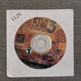 1125游戏光盘 ： WILD ARMS3 一张裸盘