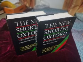 the New Shorter Oxford English Dictionary. 牛津英语词典简编本（第四版）