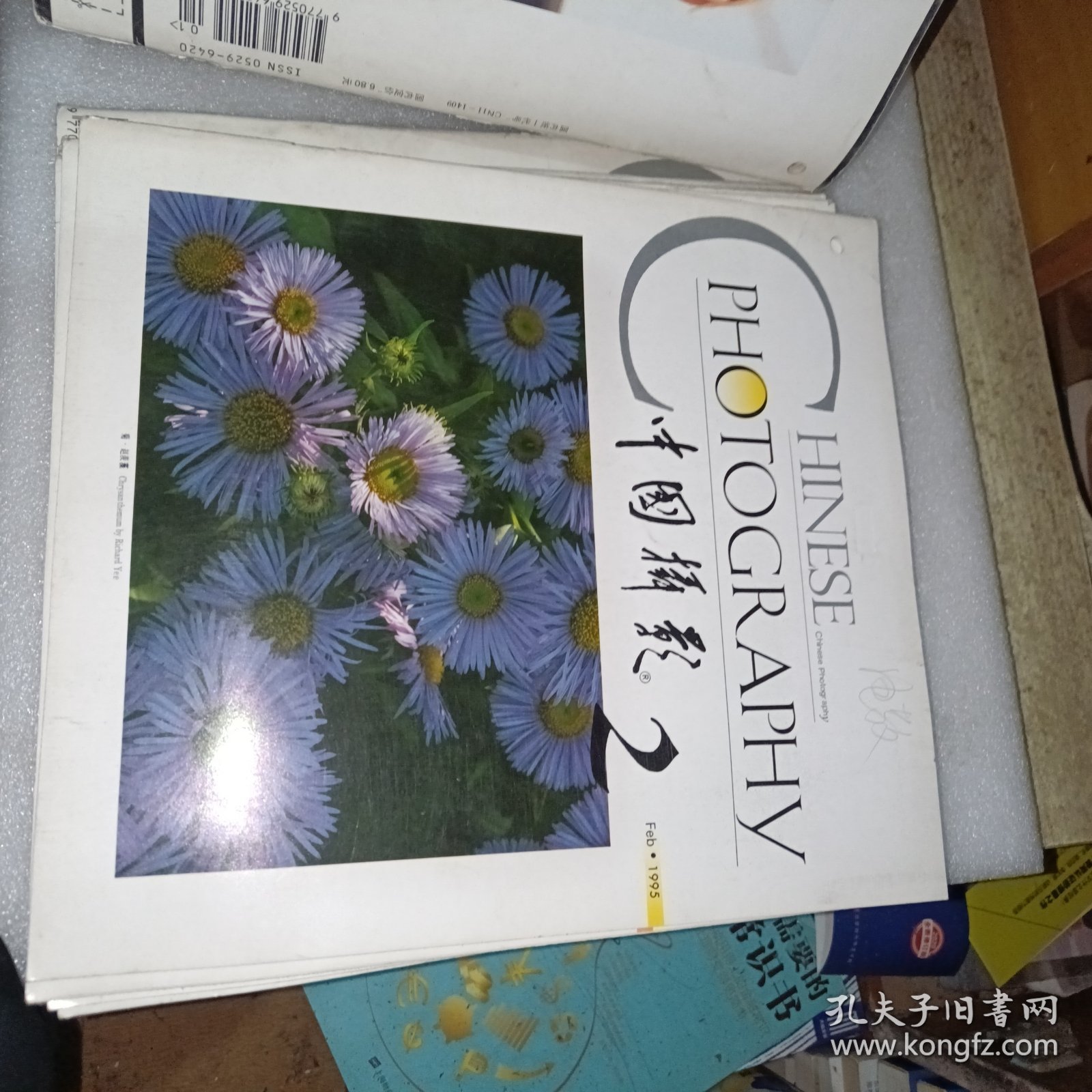 中国摄影1995年1到10期共10本 书左上角打有小孔