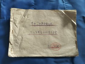 鄞县赤水人民公社黄岩头大队1963年老资料一册