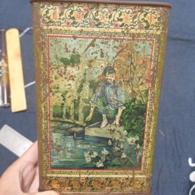 万里茶道中英双文 绿竹商标 （有年号）中華民國 正興德茶葉莊 老茶桶 一件