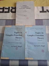 Topics in Complex Function Theory 复值函数理论