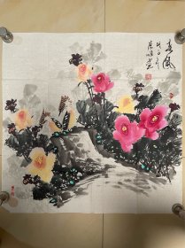边崇顺花鸟画国画水墨字画书画墨迹墨宝纯手绘作品四尺斗方软片春风