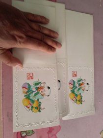 杨柳青年画-连中三元（硬卡纸印制，九十年代作品）