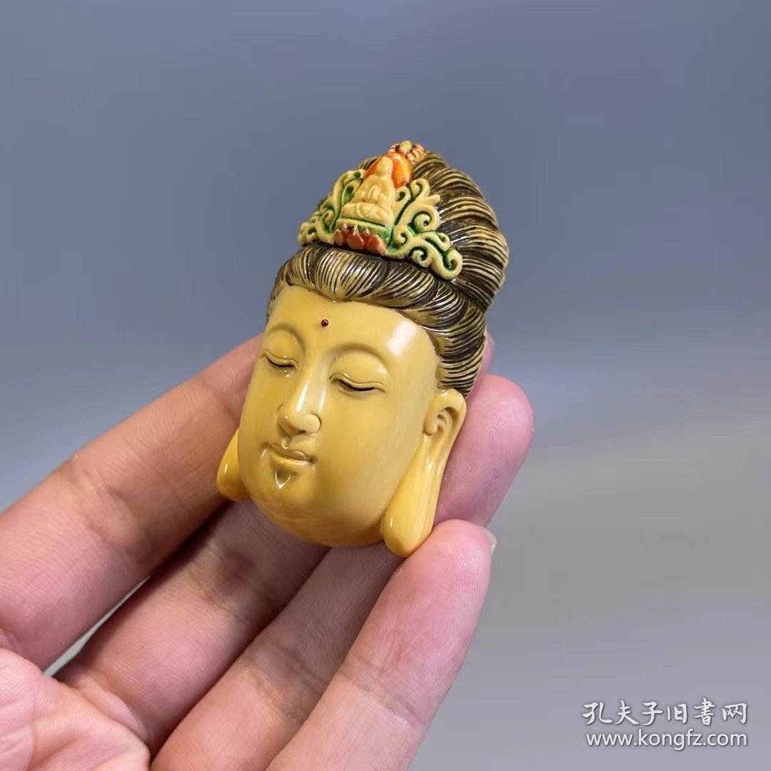 老雕“观音”牌子吊坠