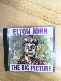 ELTON JOHN《THE BIG PICTURE》外国原版音乐，碟面完美，CD，歌词上面有点粘连，图片很清晰，IFPIR100