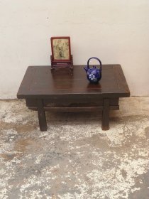地桌矮桌小茶桌，品相皮克一流可正常使用民俗老物件复古装饰怀旧摆设 尺寸87-57-36