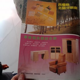 八十年代河南省民权县牙刷厂等彩页一页两面
