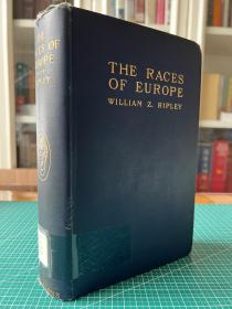 THE RACES OF EUROPE A SOCIOLOGICAL STUDY (Lowell Institute Lectures) 1899年出版 欧洲人种研究 铜版纸印刷 大量地图及不同人种的肖像插图
