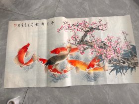 纯手绘画，保证手绘，长138厘米宽69厘米展览馆展览完搞出来的，画工精湛，名家作品，我自己也装裱不过来，，没地方挂，便宜出了就行了，记住了，别议价，这个价格真的很低，超值.，，