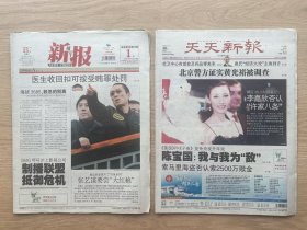 【终刊号】新闻午报：2008年11月25日，国内统一刊号C N31–0112，总期数3585期，今日48版全。 【更名号】天天新报：2008年11月26日，国内统一刊号C N31–0112，总期数3586期，今日56版全。（建议两份一套收藏）