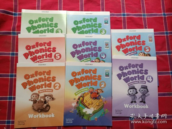 oxford phonics world2-5级加练习册(8本合售)