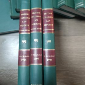 外文原版 BRITISH COLUMBIA LAW REPORTS 99