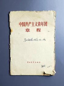 中国共产主义青年团章程 64年书籍
