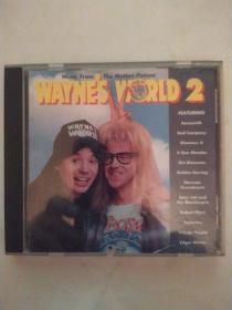 Various《Music From The Motion Picture Wayne's World 2》（8品打口CD一盘全部13首歌曲都可以听使用过参看书影1993年美国原版Alternative Rock, Soundtrack, Pop Rock, Arena Rock, Classic Rock需使用快递发货）56556