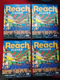 Reach Higher Student′s book 3A（PRACTICE BOOK 3A）+3B（PRACTICE BOOK 3B）（4本合售)  16开 平装