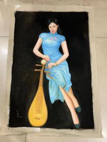 编号011，手绘油画
作者:陈逸鸣
尺寸：100×70cm
实物拍摄，一物一图