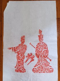 汉画像石拓片精品。规格69*45，人物