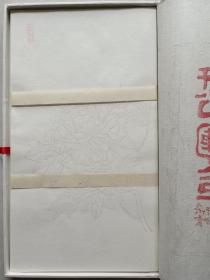 朵云轩 木版水印仿古名笺《朵云诗笺》明清画笺八种图案每种五页共40页