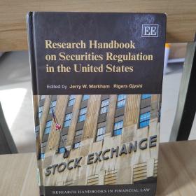 Research  handbook on securities regulation in the United states