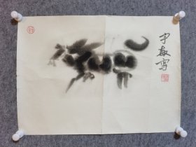 赵宇敏卡纸水墨画12