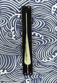 鹦鹉 童年记忆的一把扇 从日本渡海回 印刷 展宽幅约25.5Cm 扇高14Cm 。