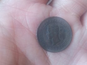 英属锡兰维多莉亚1870年1分（红铜币）