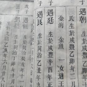 光绪线装延令郭氏宗谱3册