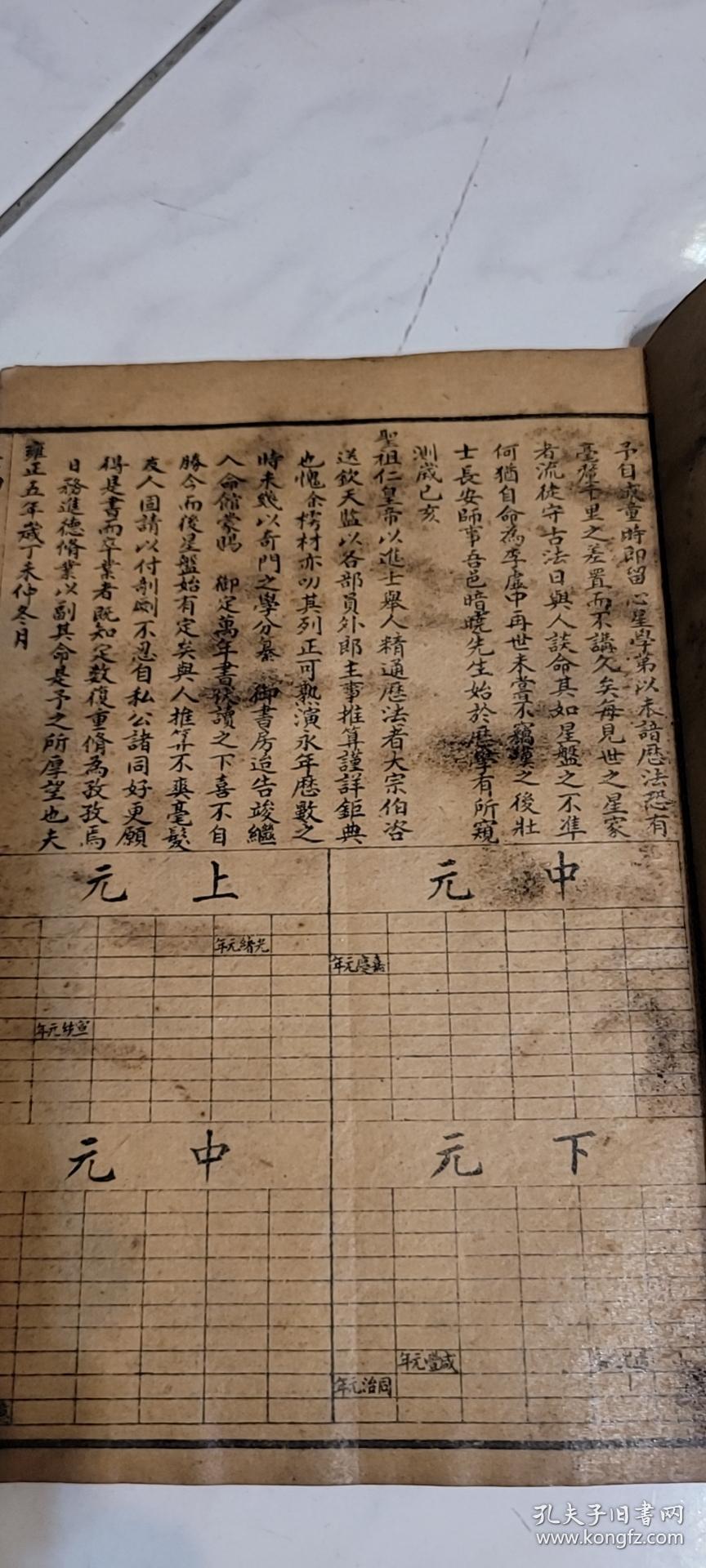 民国万年历 线装