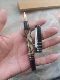 和平赛璐铬金笔