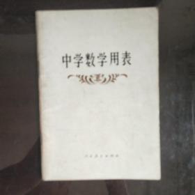 《中学数学用表》