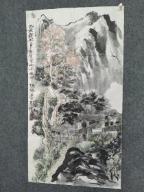 四川画家，刘樸山水画作品