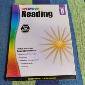 Spectrum Reading Workbook, Grade 8